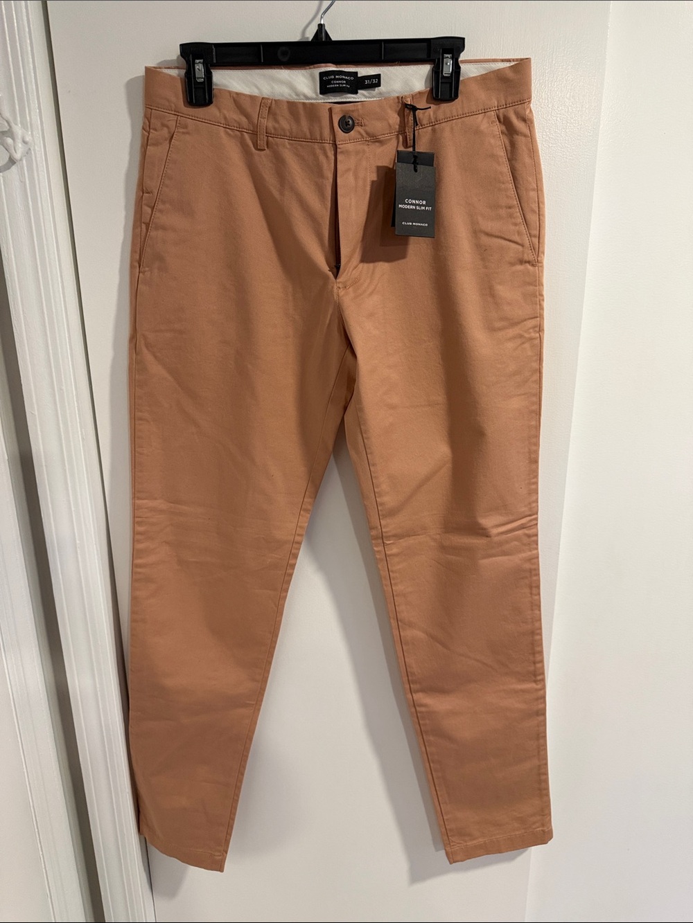 Club Monaco Slim Chinos in “Pink Salt/Rose”
